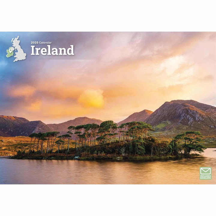 Ireland A4 Calendar 2025