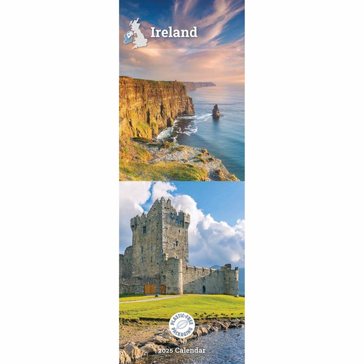 Ireland Slim Calendar 2025