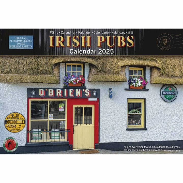 Irish Pubs A4 Calendar 2025