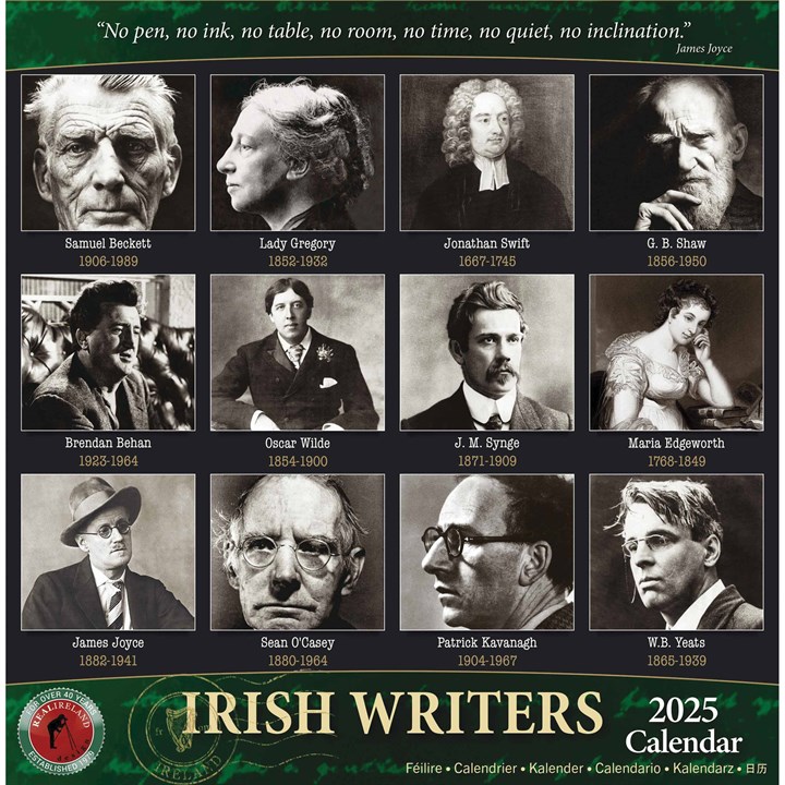 Irish Writers Mini Calendar 2025