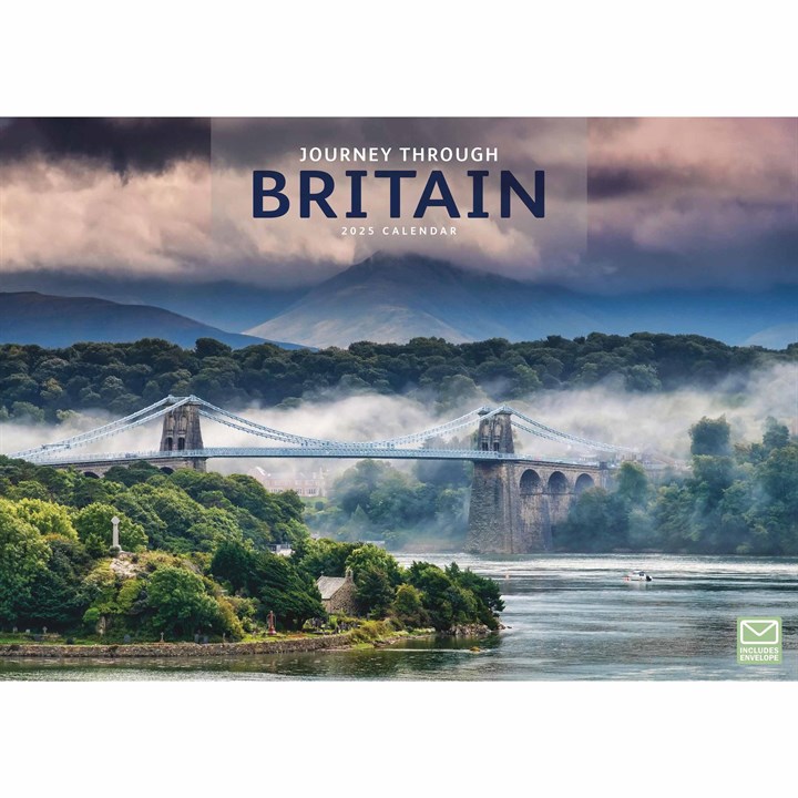 Journey Through Britain A4 Calendar 2025