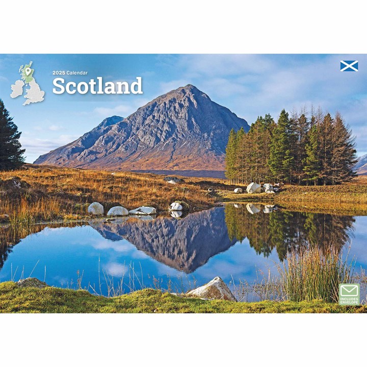 Scotland A4 Calendar 2025