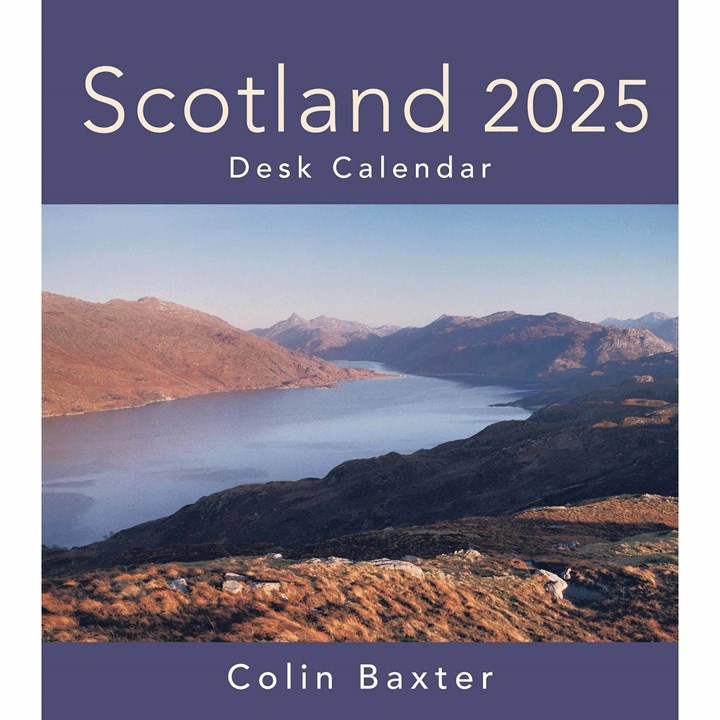Colin Baxter, Scotland Easel Desk Calendar 2025