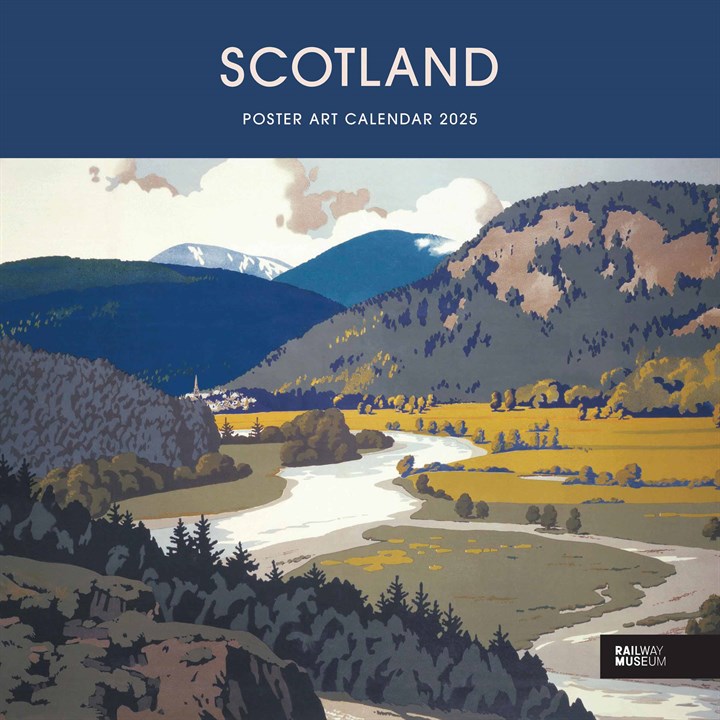 National Railway Museum, Scotland Poster Art Calendar 2025
