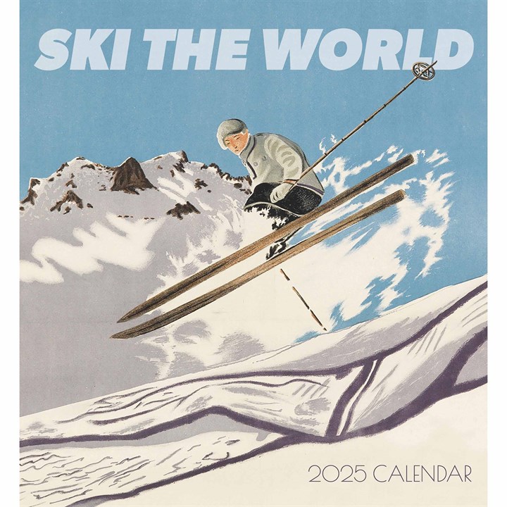 Ski The World, Vintage Posters Calendar 2025
