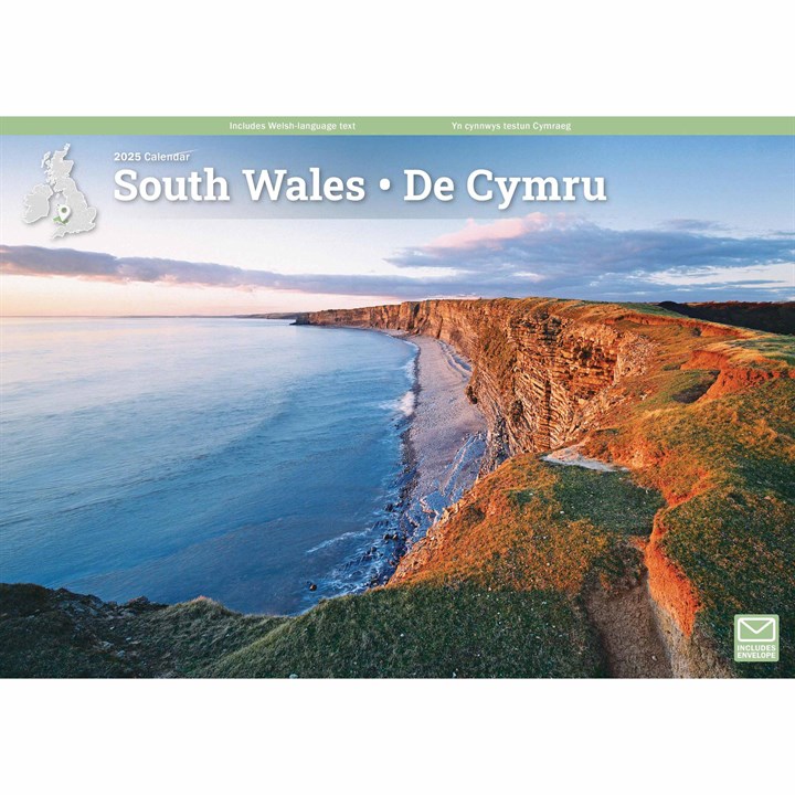 South Wales A4 Calendar 2025
