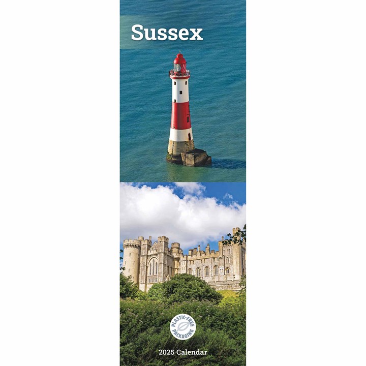 Sussex Slim Calendar 2025