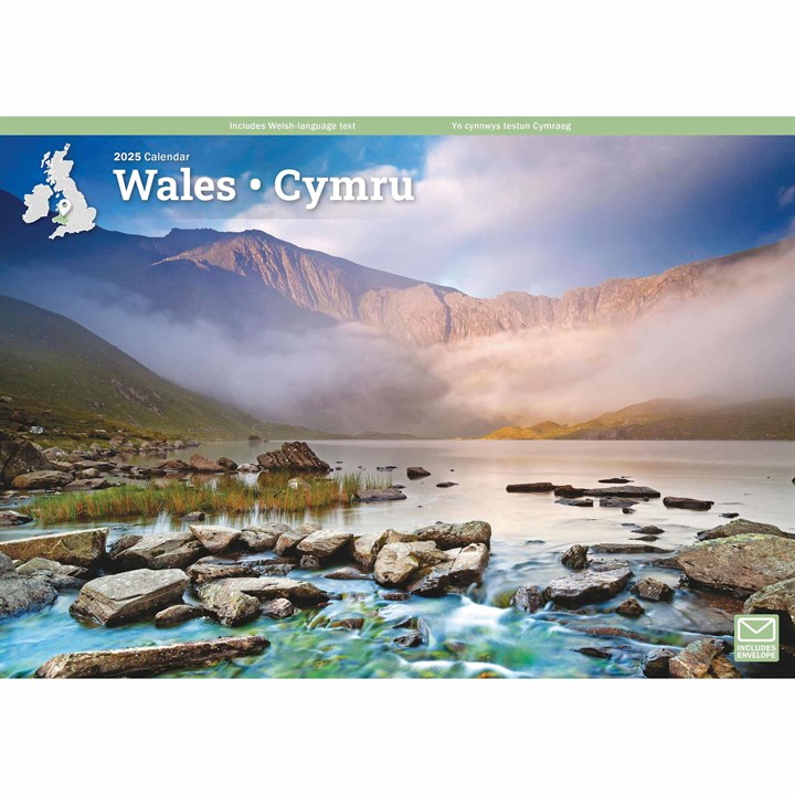 Wales A4 Calendar 2025