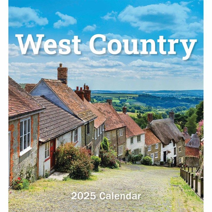 West Country Mini Easel Desk Calendar 2025
