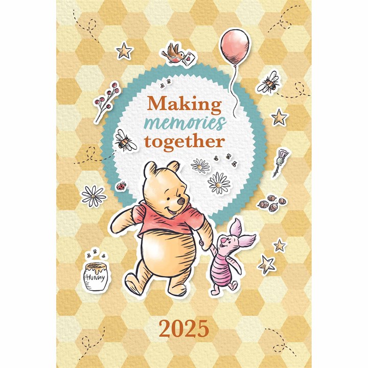 Disney Winnie The Pooh, Sketch A5 Diary 2025