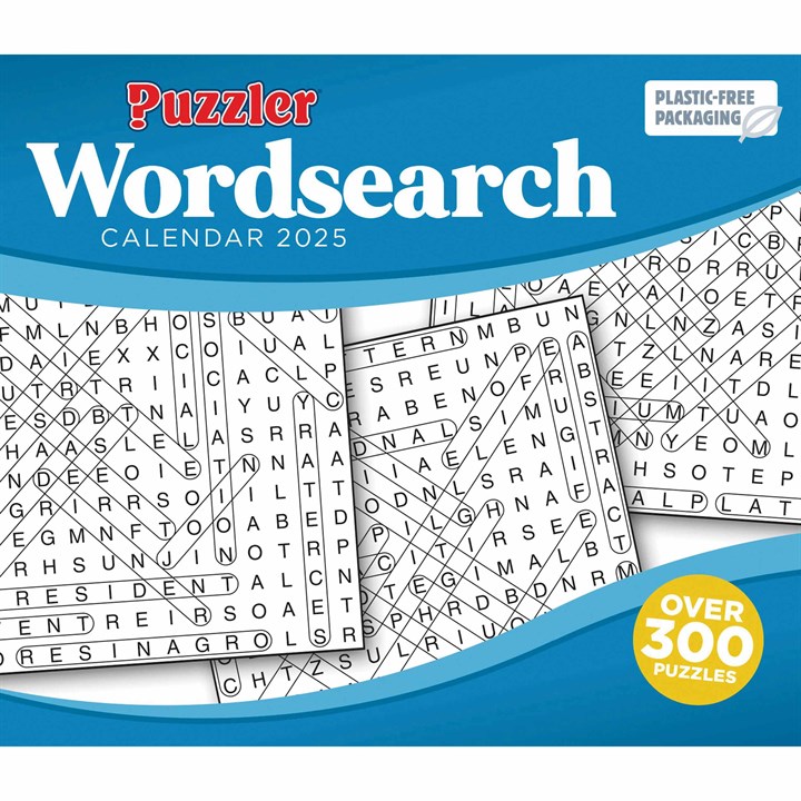 Wordsearch, Puzzler Desk Calendar 2025