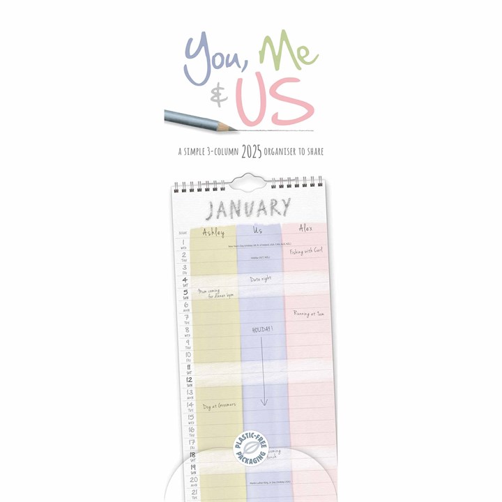 You, Me & Us Couples Slim Planner 2025