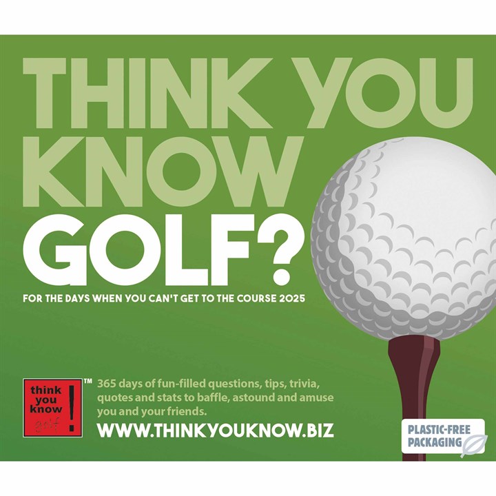 Think You Know Golf? Desk Calendar 2025