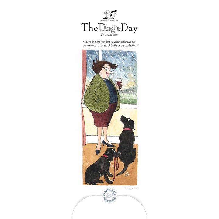 Tottering By Gently, The Dog's Day Couples Slim Planner 2025