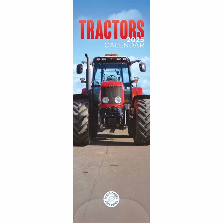 Tractors Slim Calendar 2025