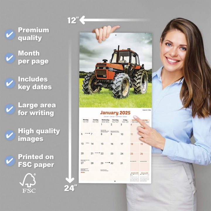 Tractors Calendar 2025