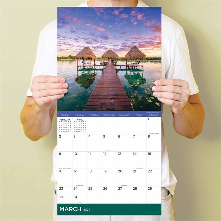 Tropical Escapes Calendar 2025