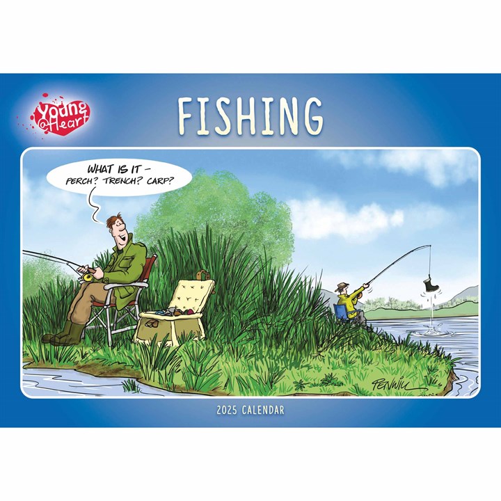 Young At Heart, Fishing A4 Calendar 2025