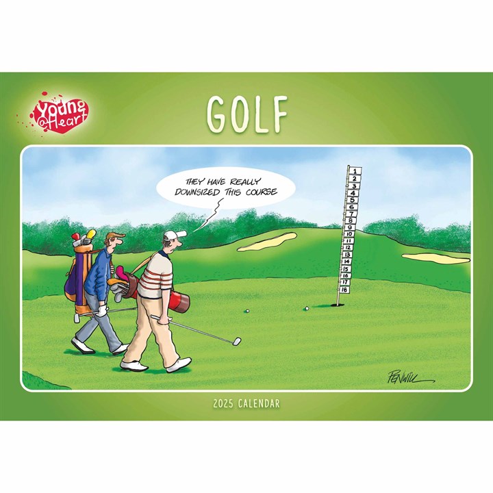 Young At Heart, Golf A4 Calendar 2025