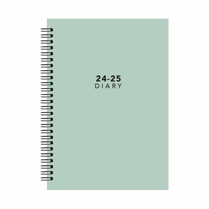 Mint, Week-To-View Academic A5 Diary 2024 - 2025