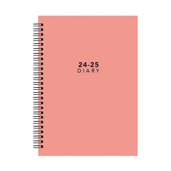 Pink, Week-To-View Academic A5 Diary 2024 - 2025