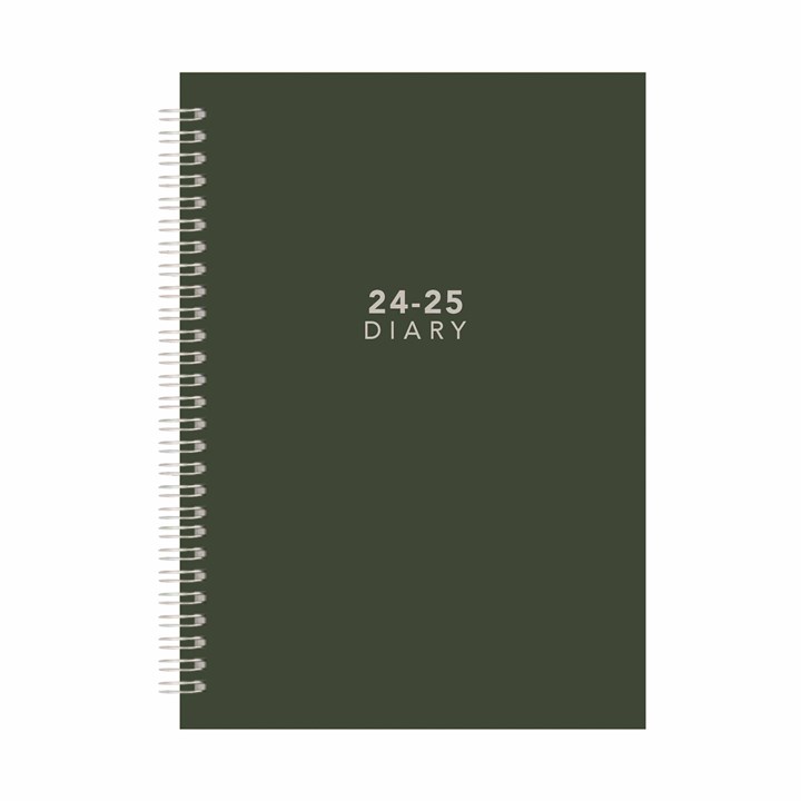 Black, Week-To-View Academic A5 Diary 2024 - 2025