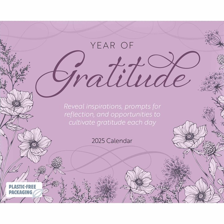 Year Of Gratitude Desk Calendar 2025