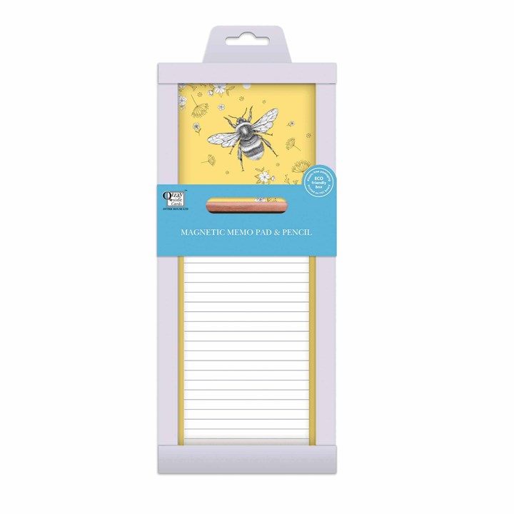 Yellow Bee Magnetic Memo Pad