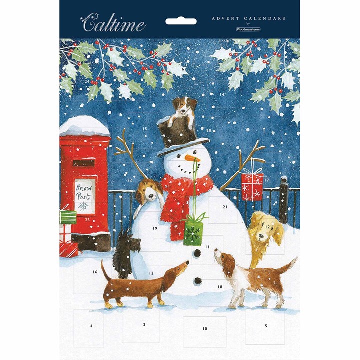 Snowman & Dog Friends Portrait Advent Calendar