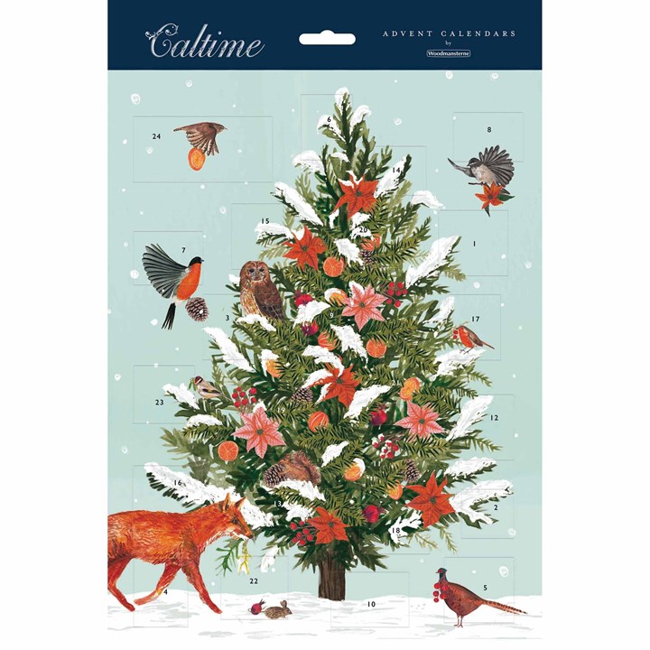 Frosted Pine Tree Portrait Advent Calendar
