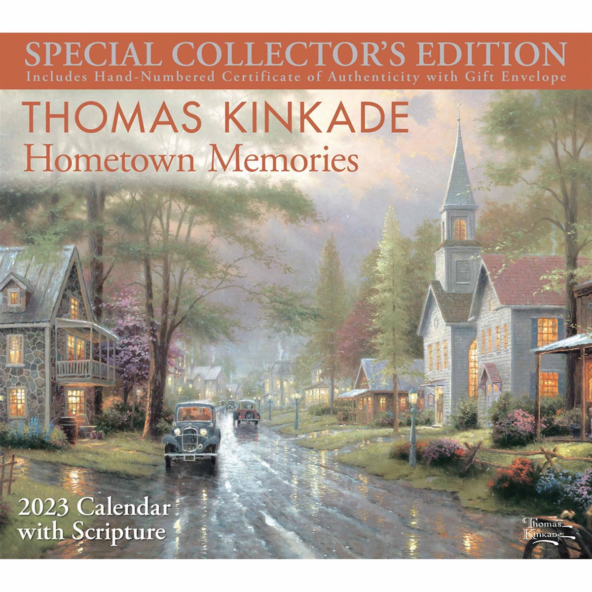 Kinkade, Hometown Memories Scripture Collector’s Edition Deluxe 2023 Calendars