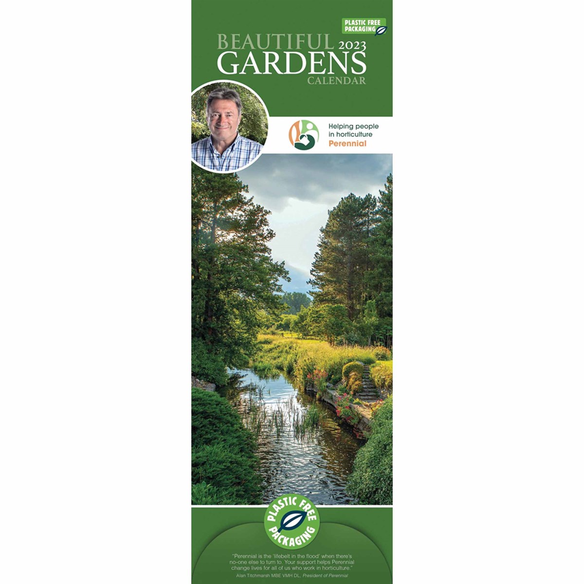 Alan Titchmarsh, Beautiful Gardens Slim 2023 Calendars