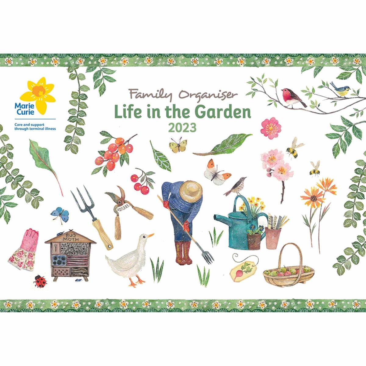 Life In The Garden A4 Family Planner 2023