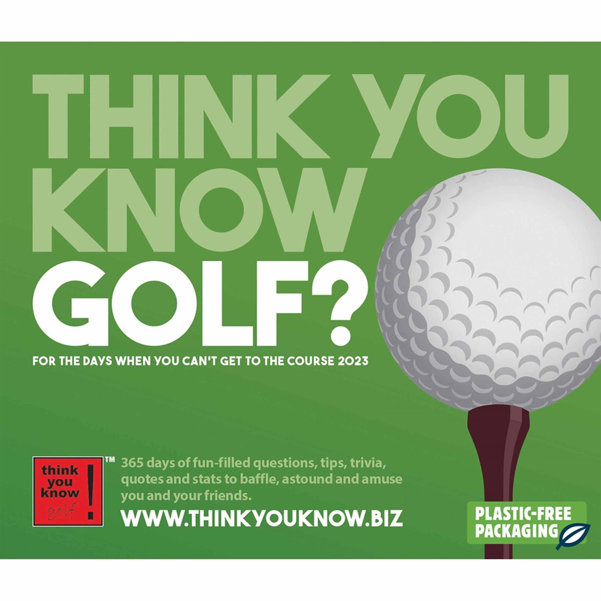 Think You Know Golf? Desk 2023 Calendars