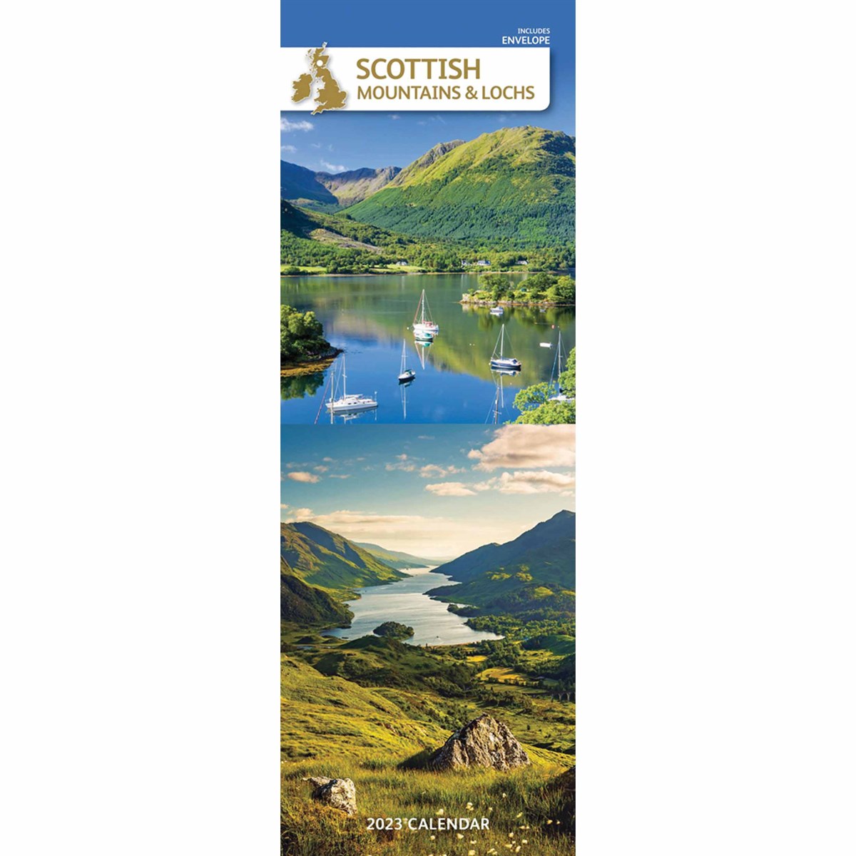 Scottish Mountains & Lochs Slim 2023 Calendars