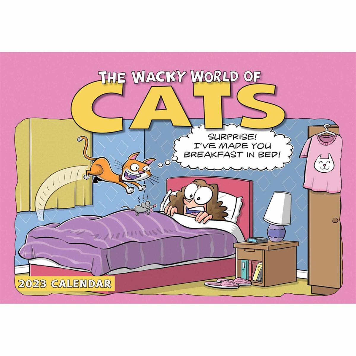 Wacky World Of Cats A4 2023 Calendars