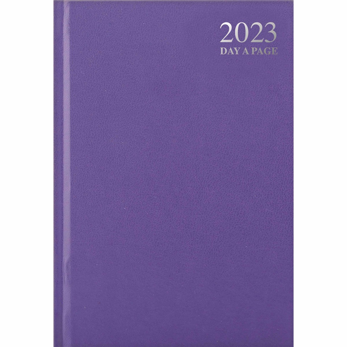 Pastel Purple Hardback Day-A-Page A5 Diary 2023