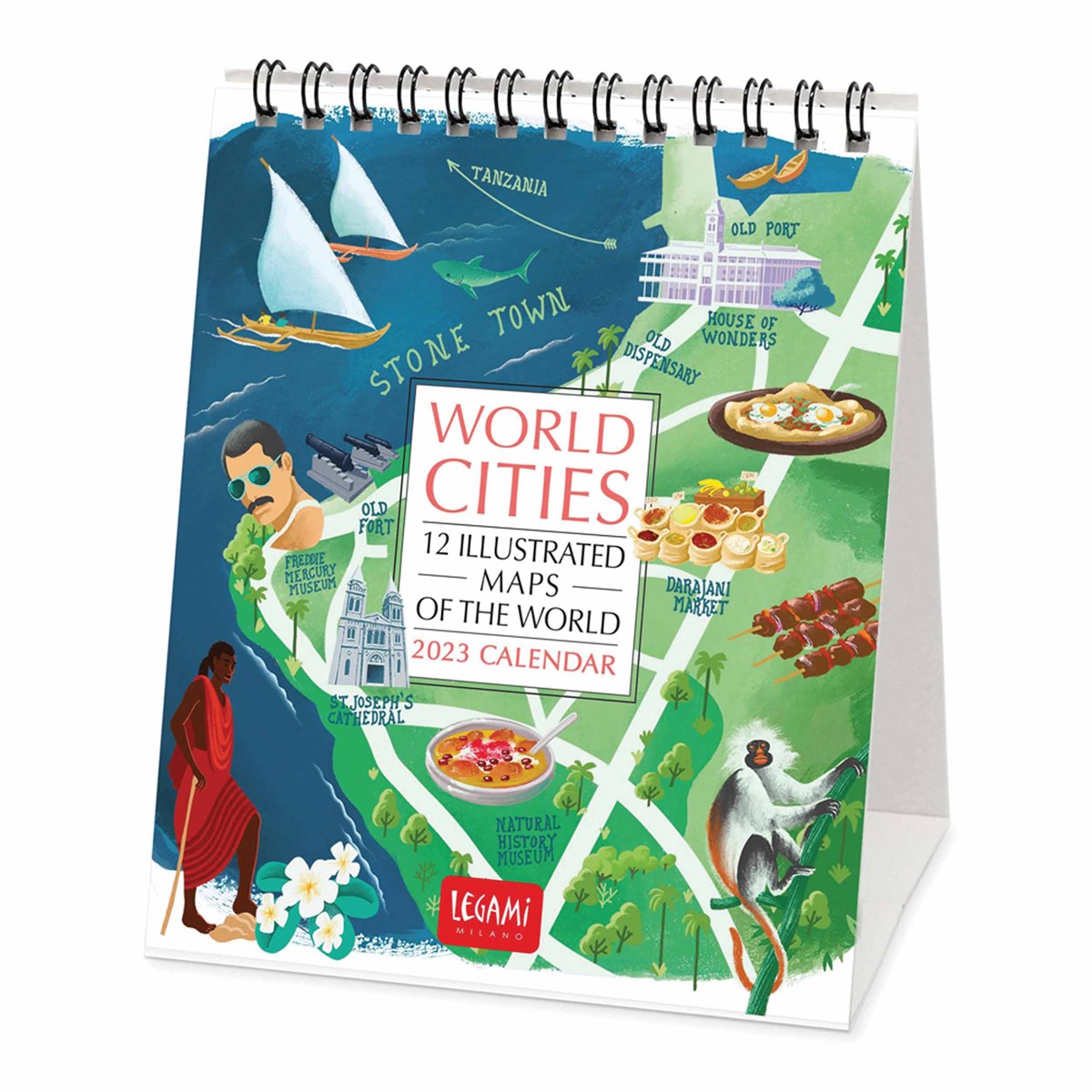 World Cities Easel Desk 2023 Calendars