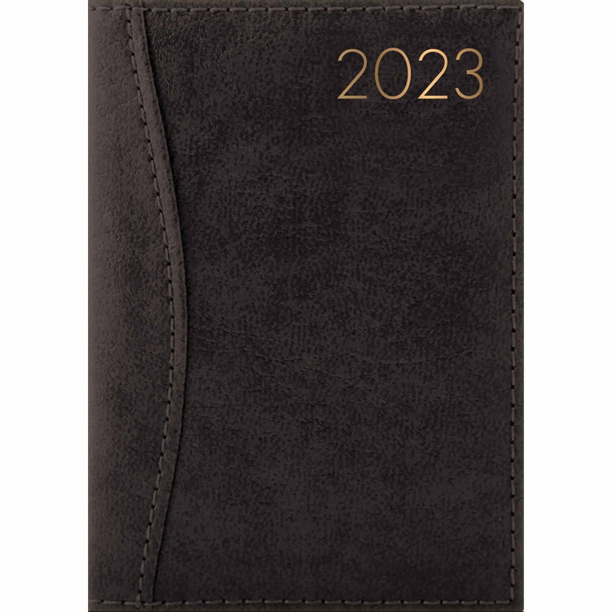 Black Textured Leatherette A5 Diary...