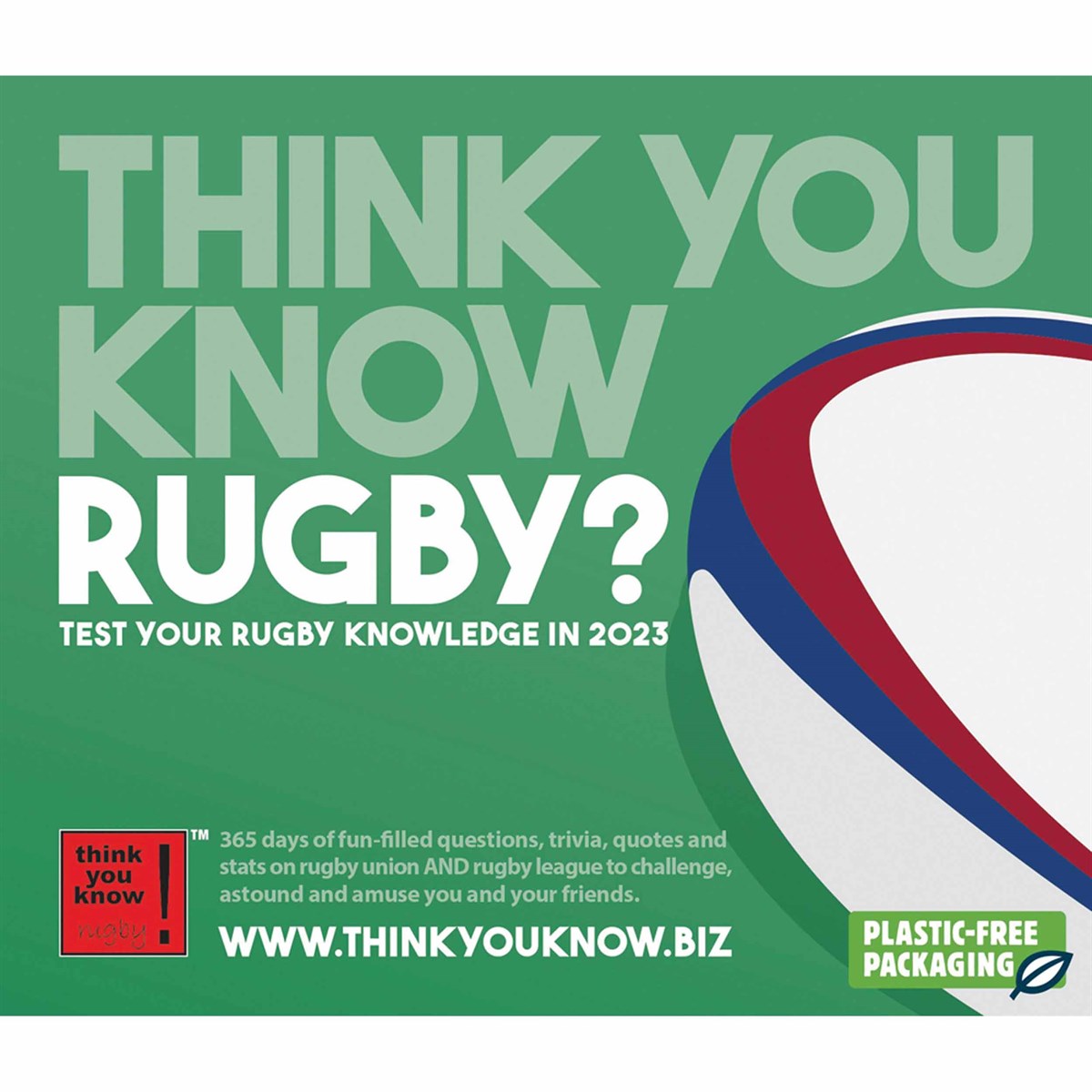 Think You Know Rugby Desk 2023 Calendars