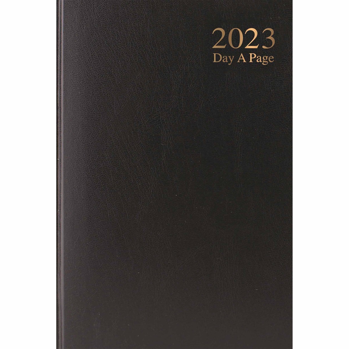 Black Hardback Day-A-Page A6 Diary 2023