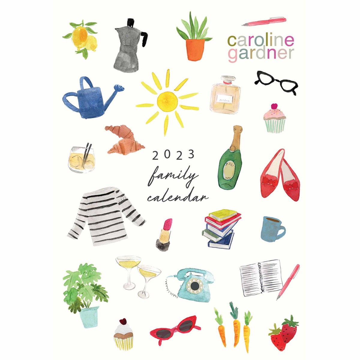 Caroline Gardner, Tiny Canvas A3 Family Planner 2023
