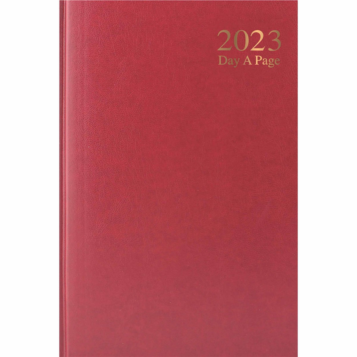 Dark Red Hardback Day-A-Page A6 Diary...