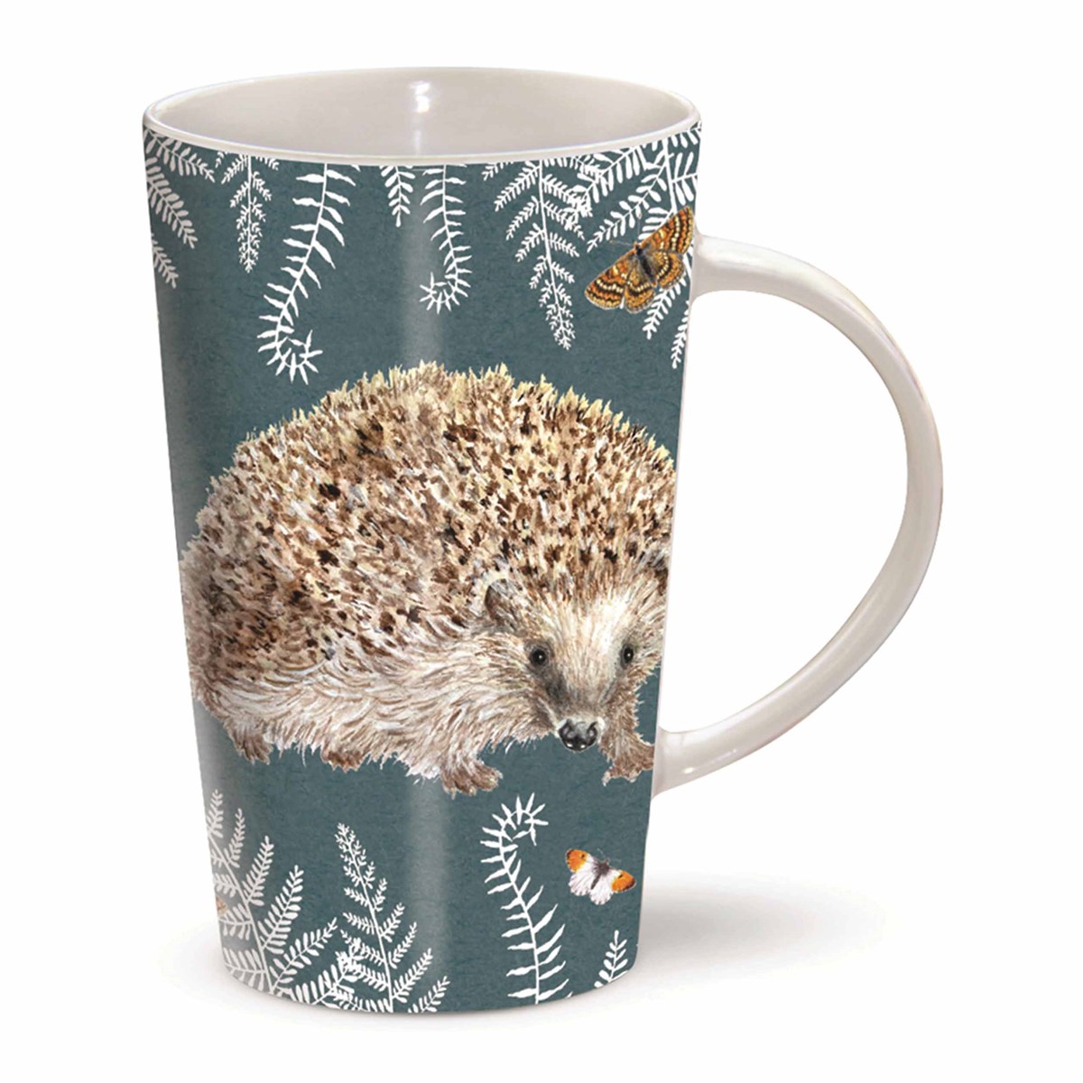 RSPB, The Riverbank In the Wild Hedgehog & Ferns Mug
