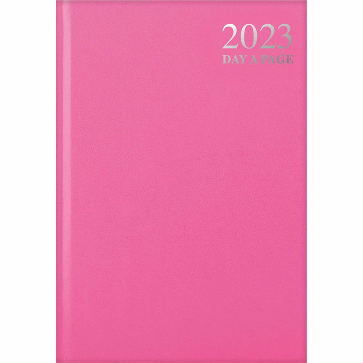 Pastel Pink Hardback Day-A-Page A6 Diary 2023