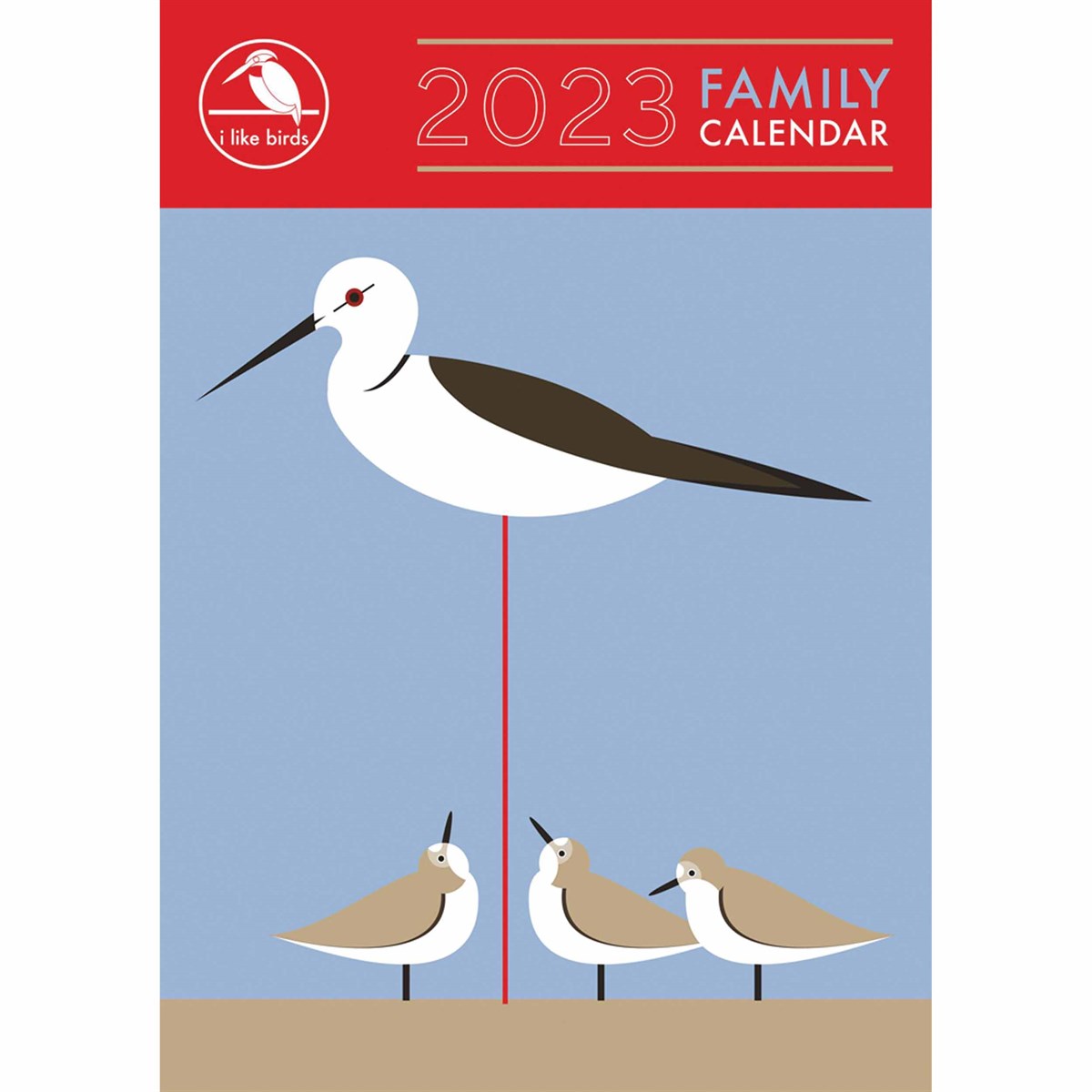 I Like Birds A3 Family Planner 2023